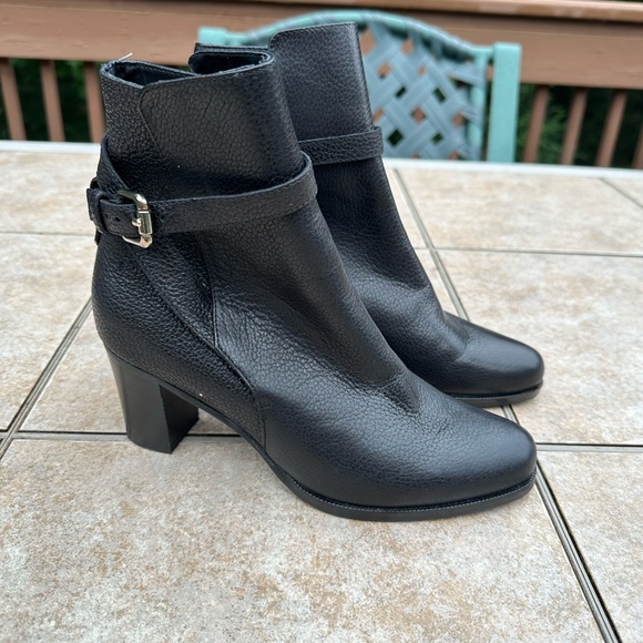 L.K. Bennett Dionne Leather Ankle Boot Black Womens - Picture 12 of 16